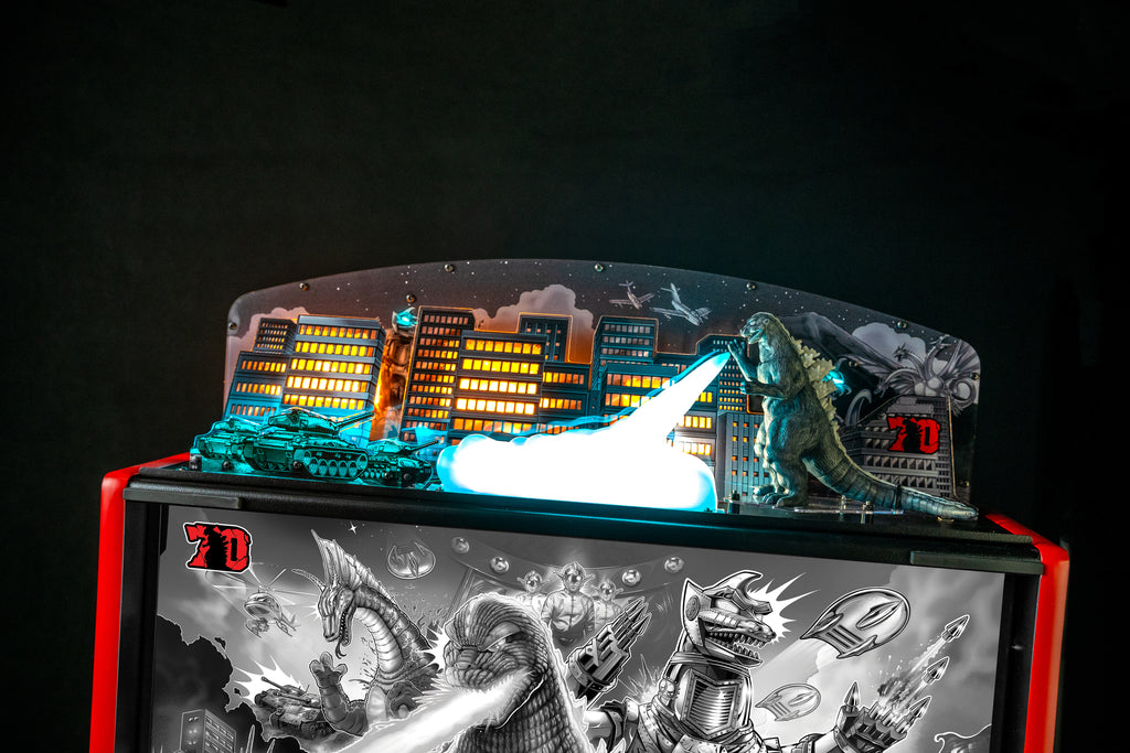 GODZILLA 70TH PINBALL MACHINE TOPPER