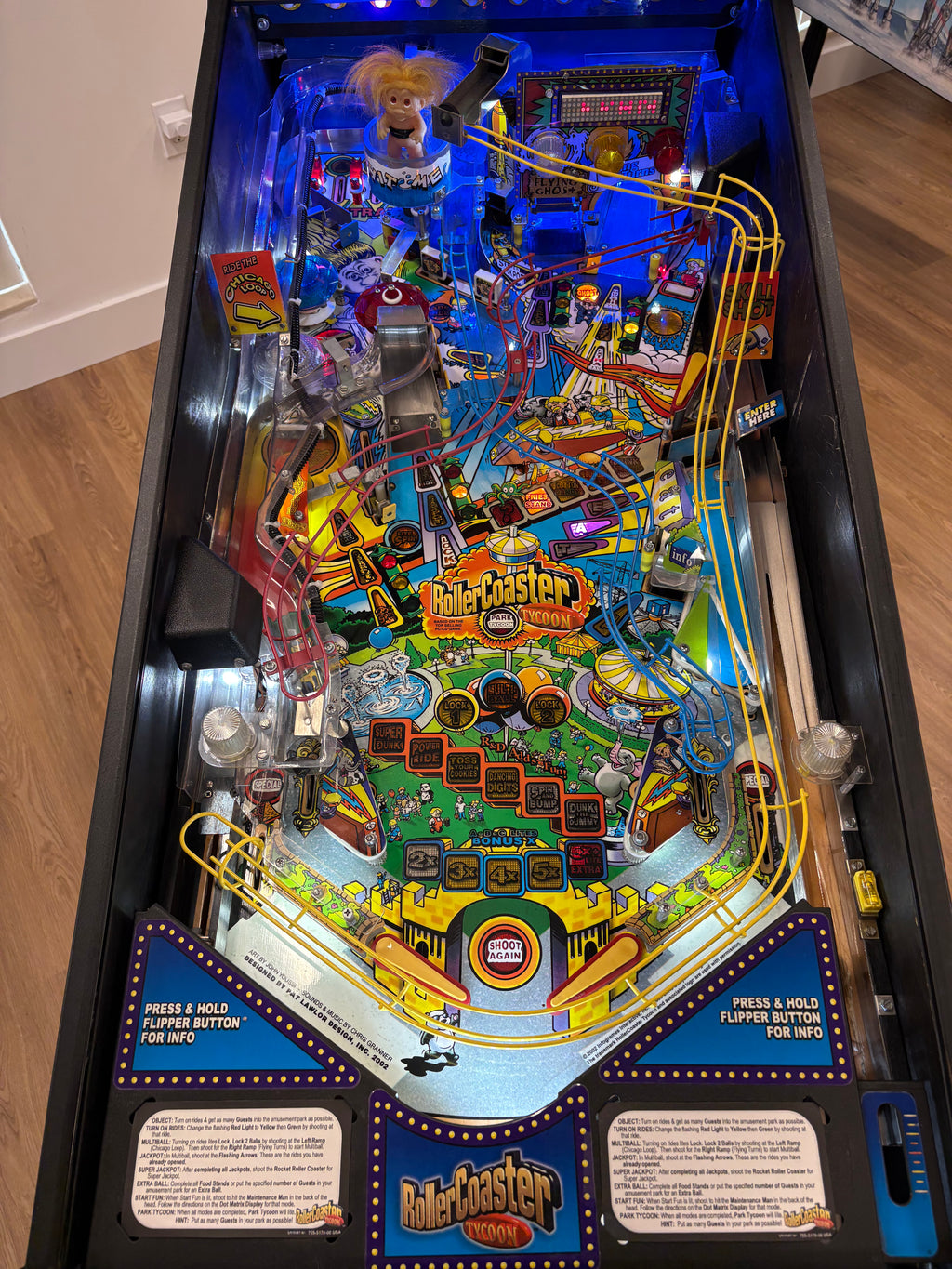 RollerCoaster Tycoon Pinball Machine
