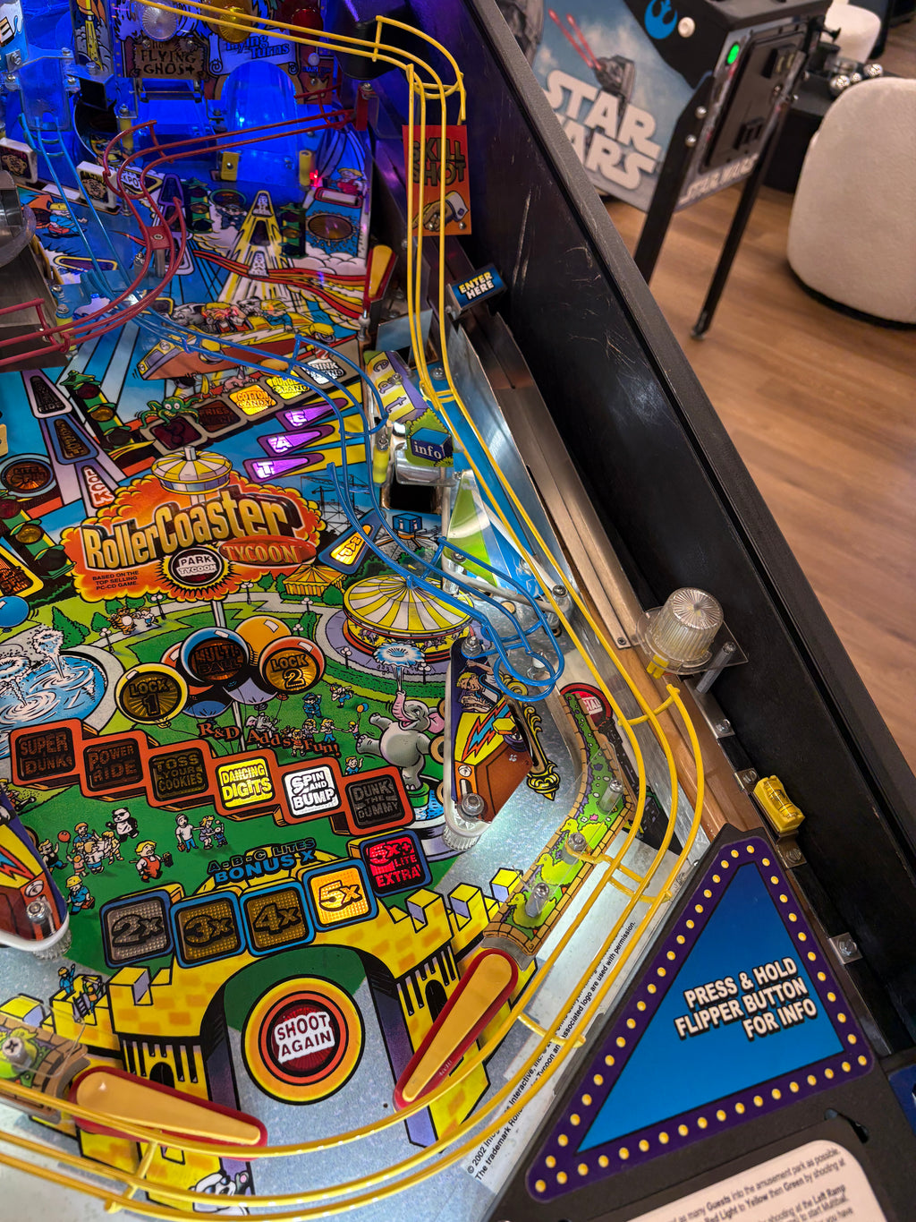 RollerCoaster Tycoon Pinball Machine