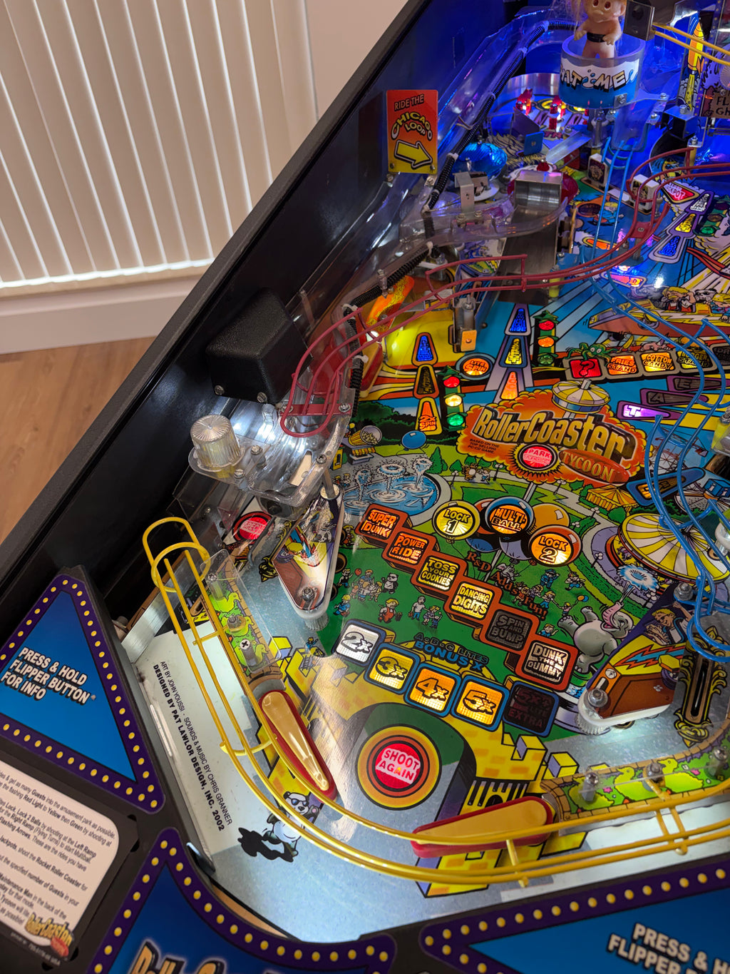 RollerCoaster Tycoon Pinball Machine