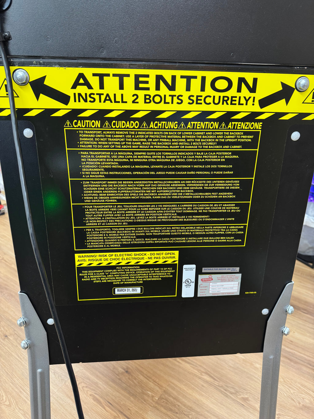 GODZILLA PINBALL MACHINE