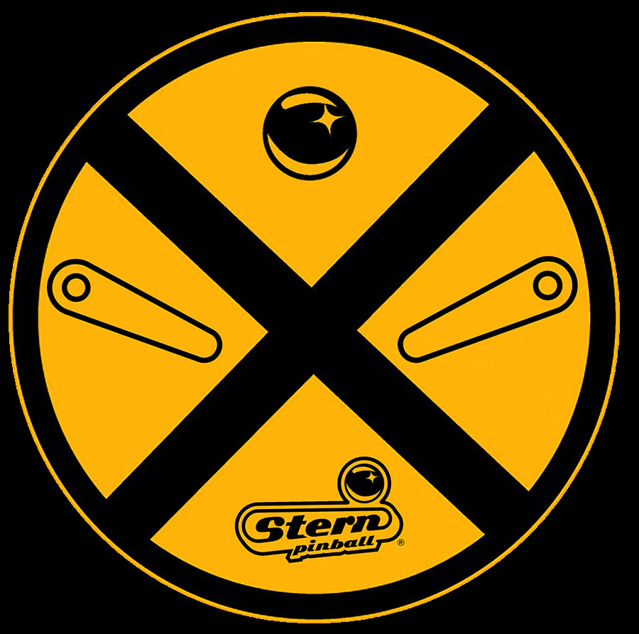 STERN PINBALL CROSSING SIGN