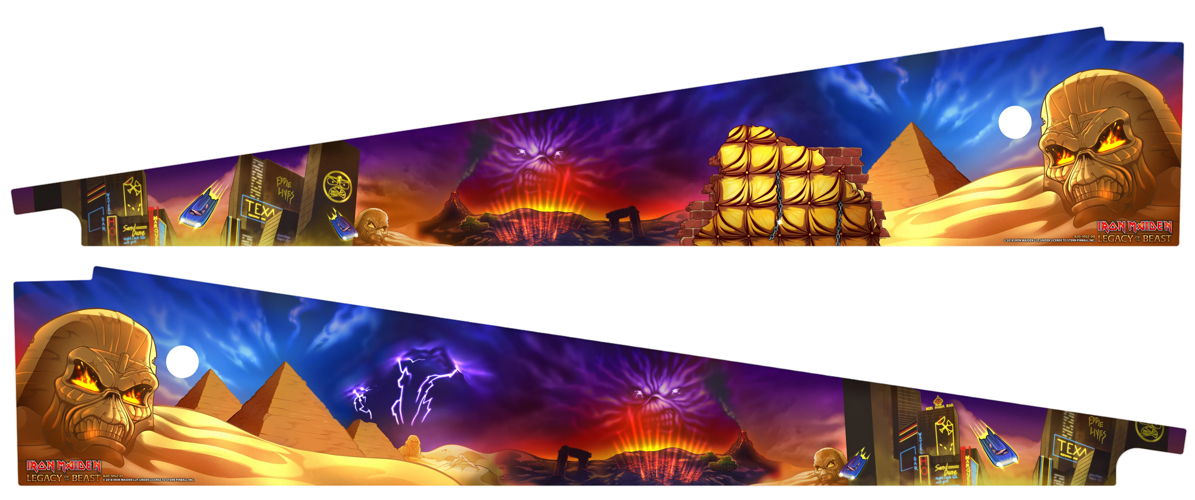 IRON MAIDEN PINBALL MACHINE ART BLADES