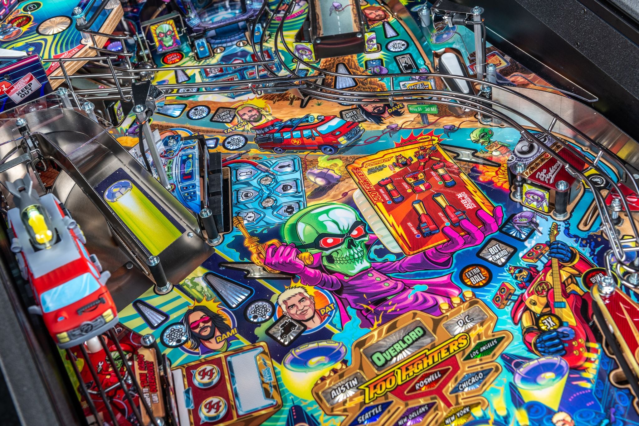 FOO FIGHTERS PINBALL MACHINE