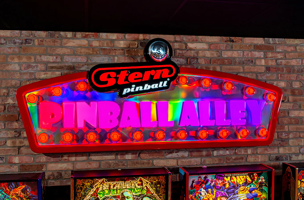 STERN PINBALL ALLEY ARCADE SIGN