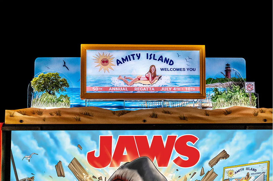 JAWS PINBALL TOPPER