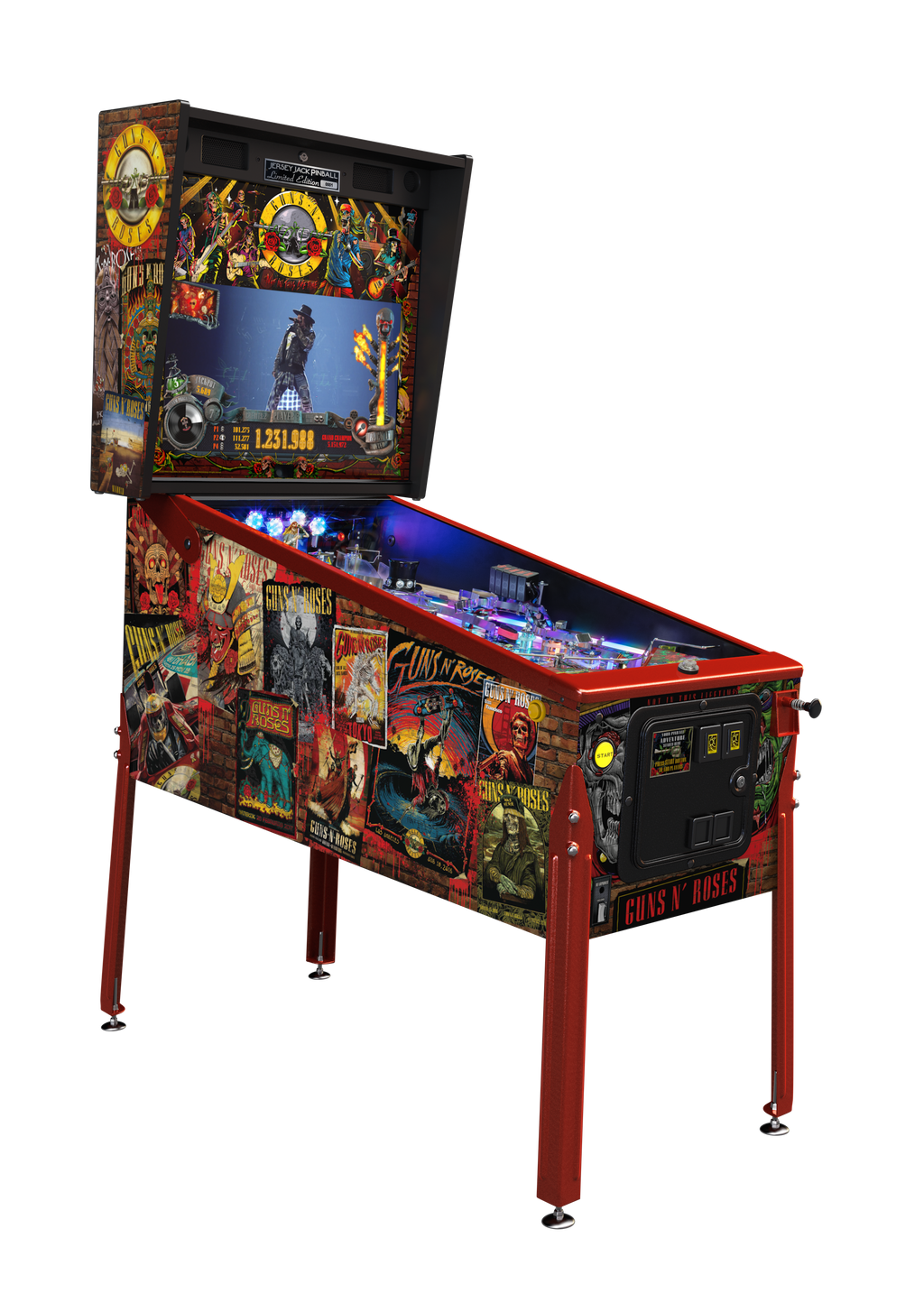 JJP GUNS N' ROSES PINBALL MACHINE (LE)