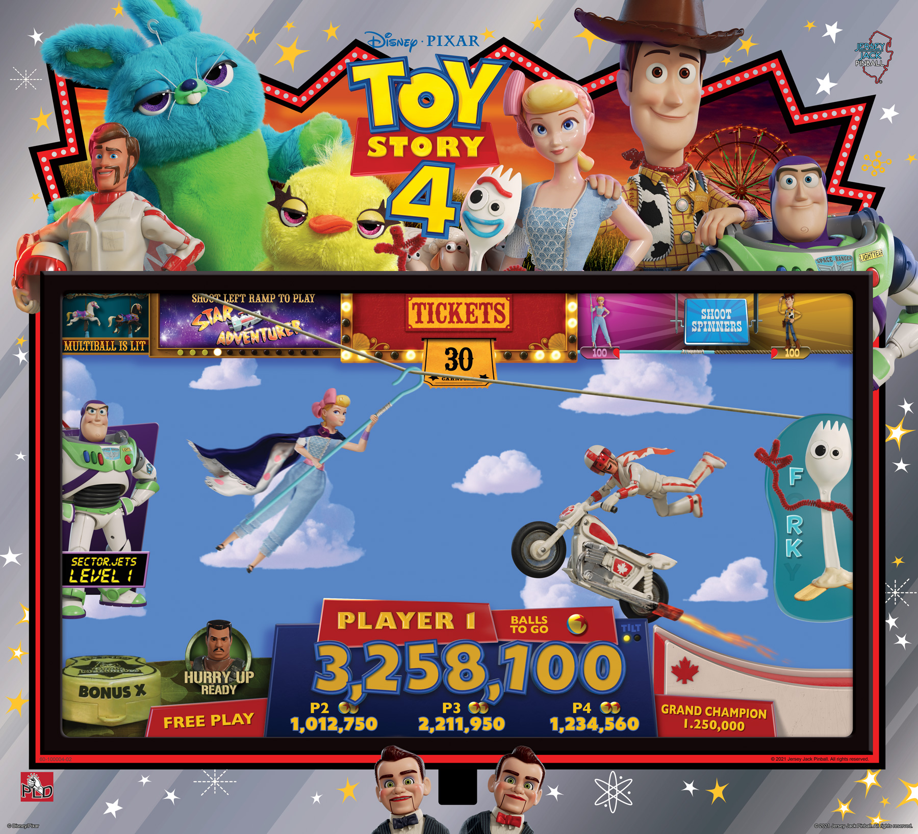 JJP TOY STORY PINBALL MACHINE (CE)
