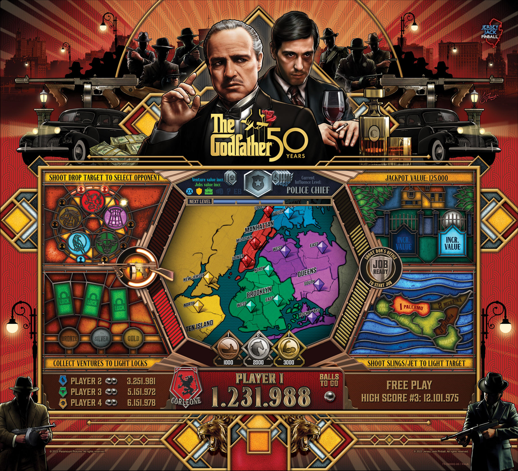 JJP GODFATHER PINBALL MACHINE (LE)