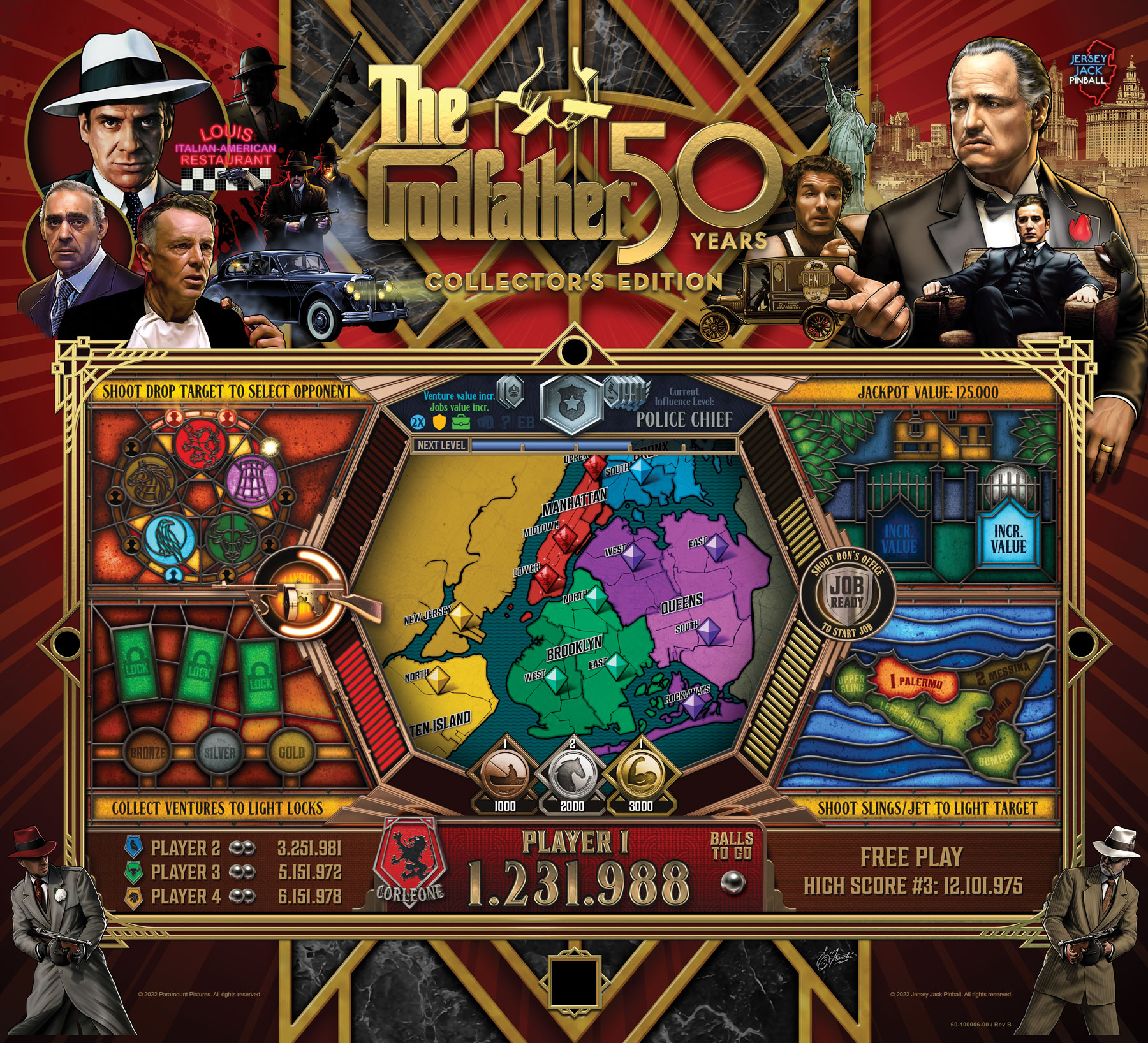 JJP GODFATHER PINBALL MACHINE (CE)