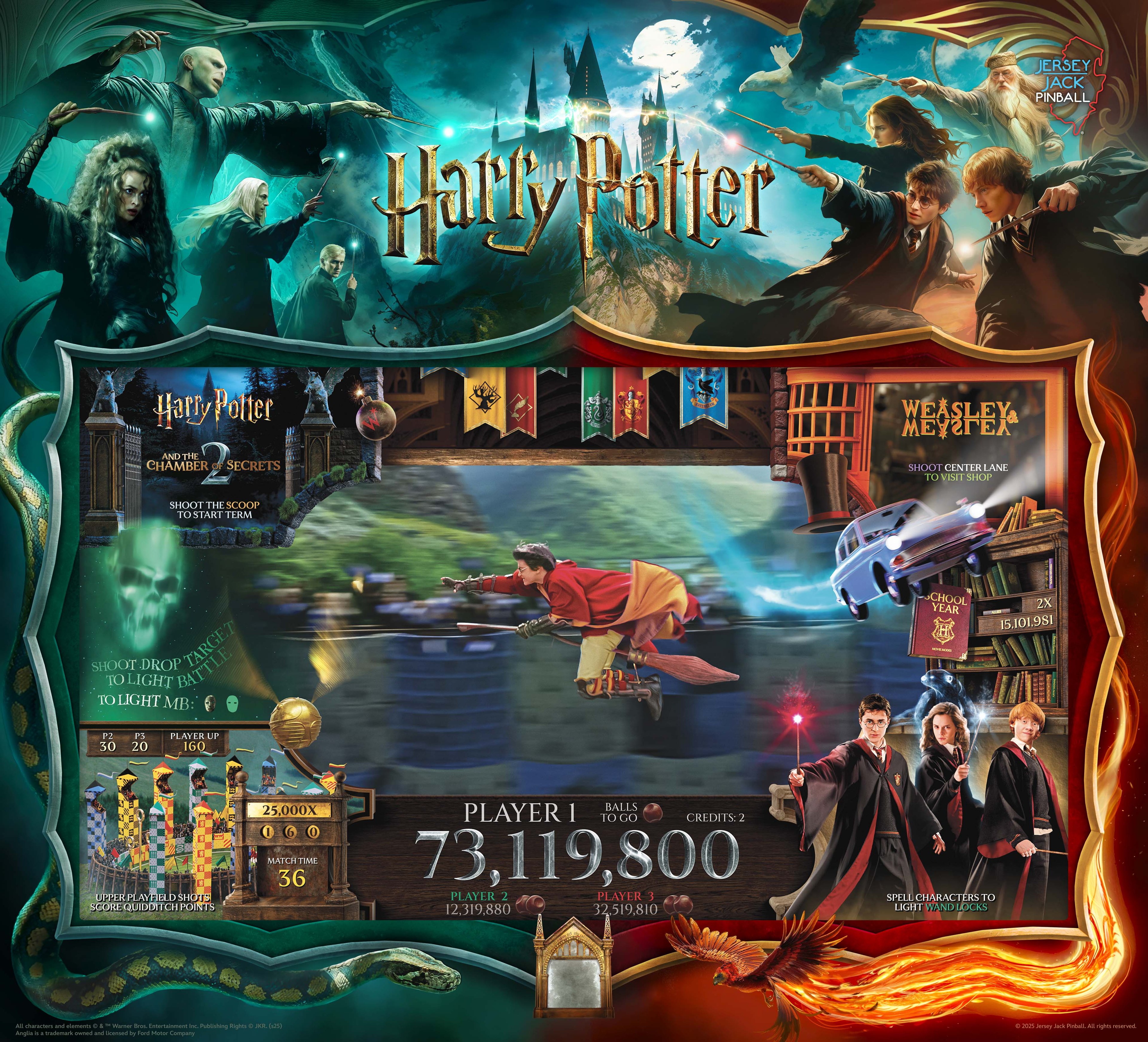 JJP HARRY POTTER PINBALL MACHINE (WE)