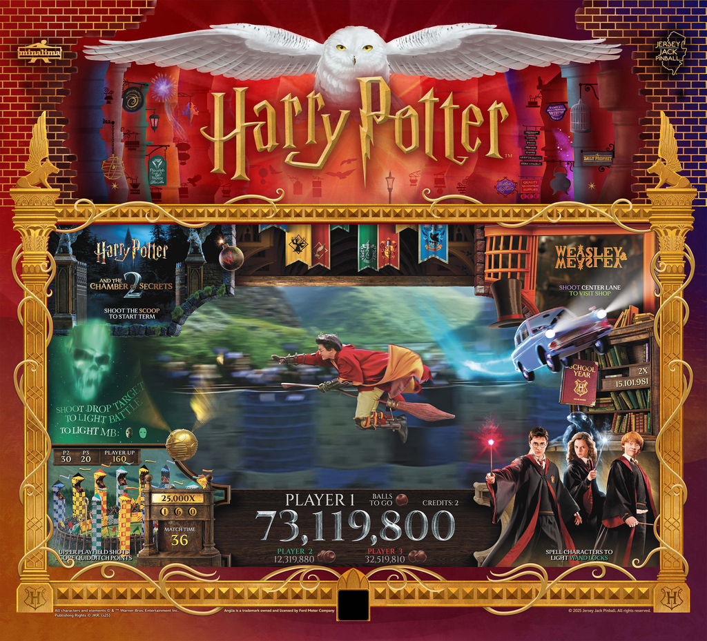 JJP HARRY POTTER PINBALL MACHINE (CE)