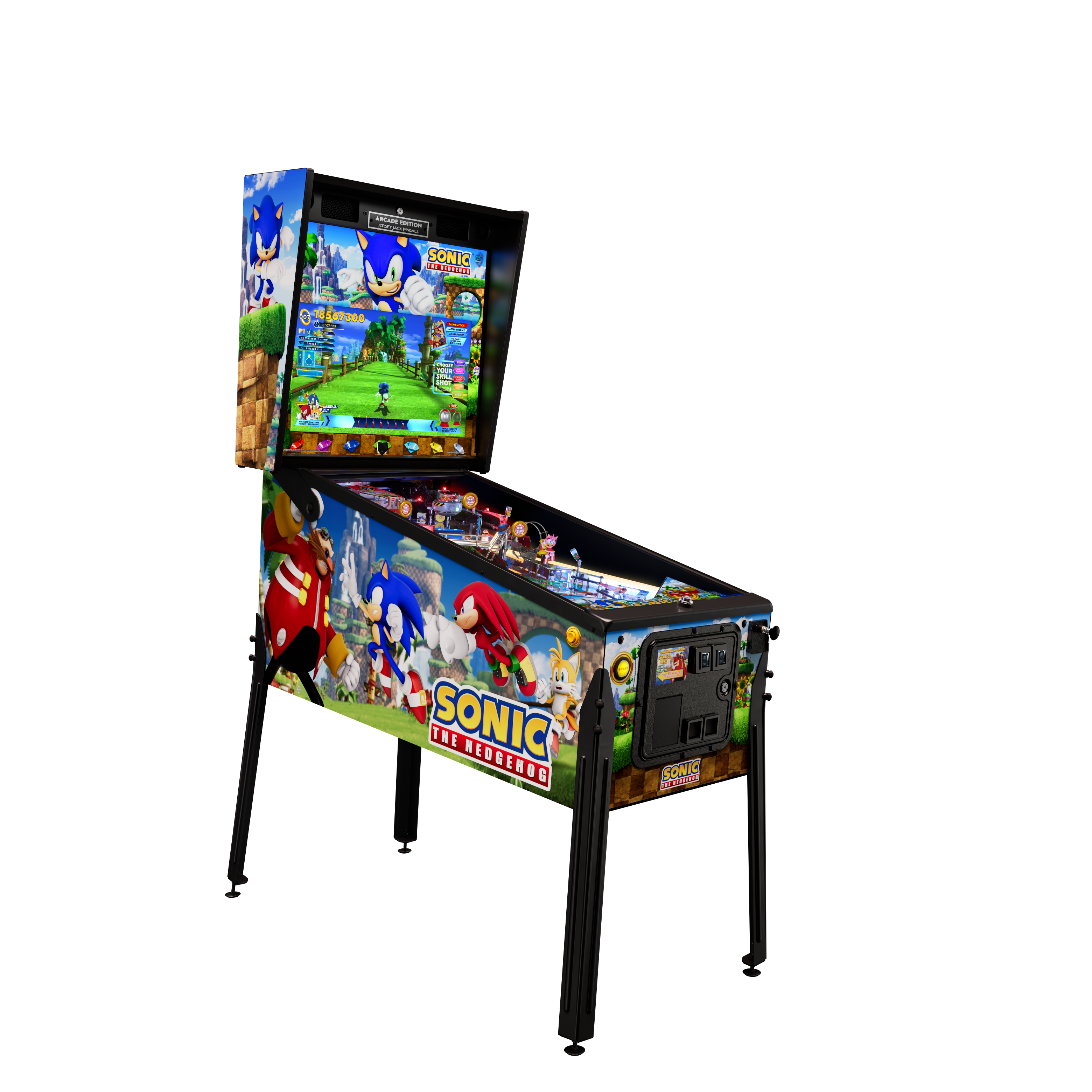 JJP SONIC ARCADE EDITION PINBALL MACHINE