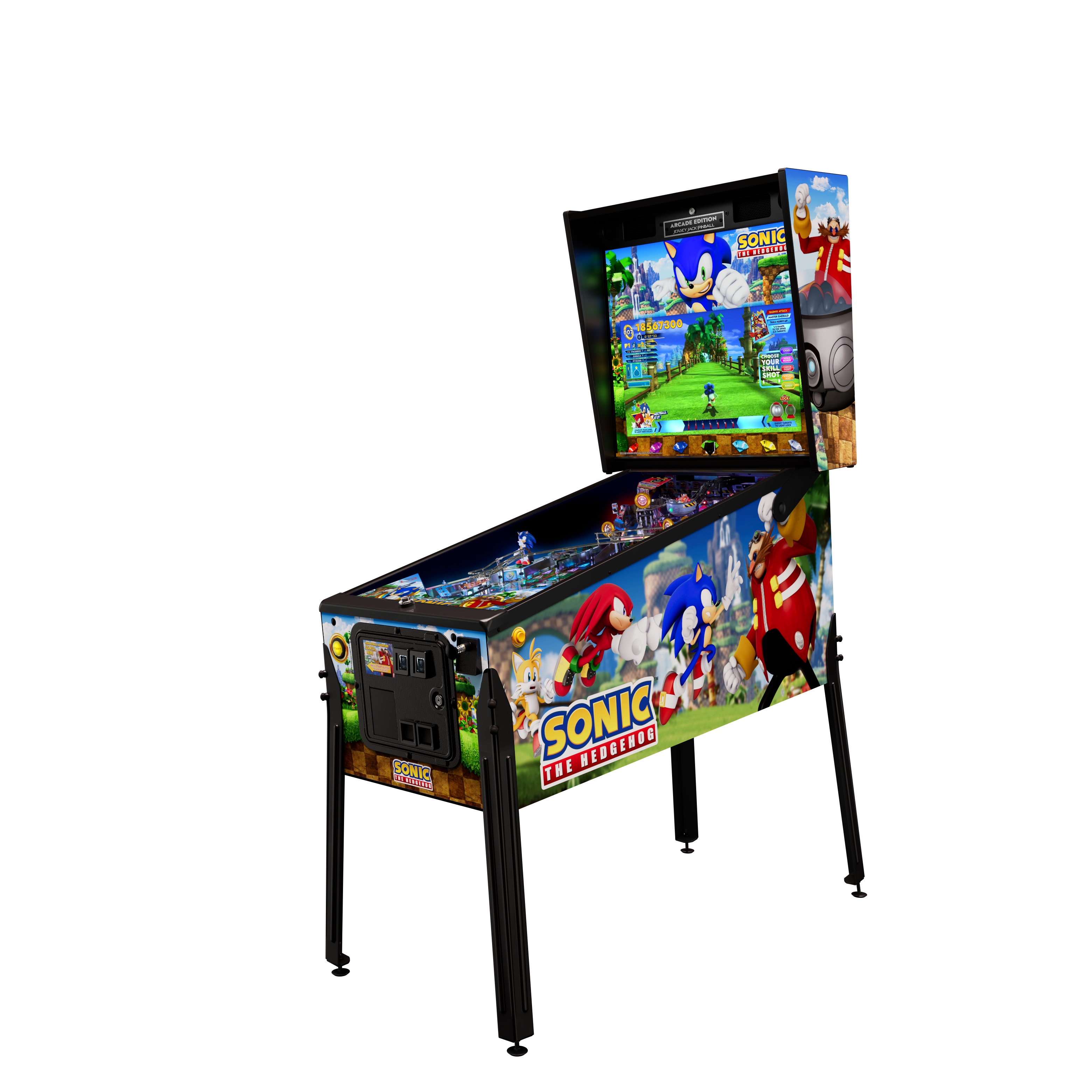 JJP SONIC ARCADE EDITION PINBALL MACHINE