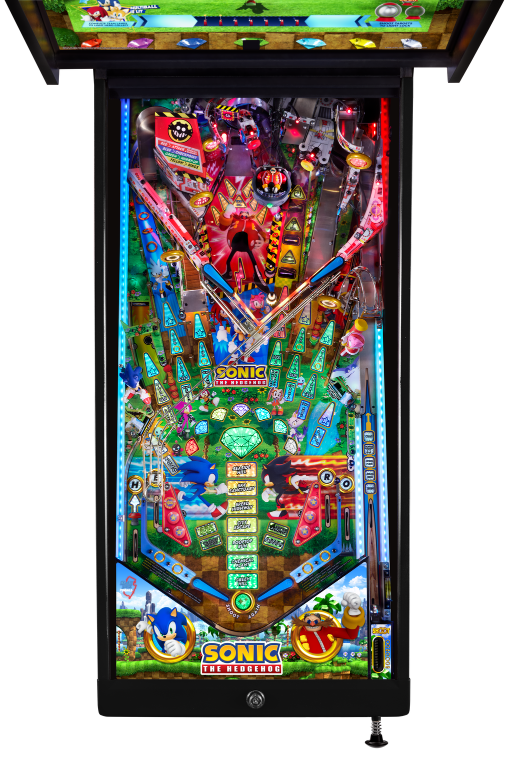 JJP SONIC ARCADE EDITION PINBALL MACHINE