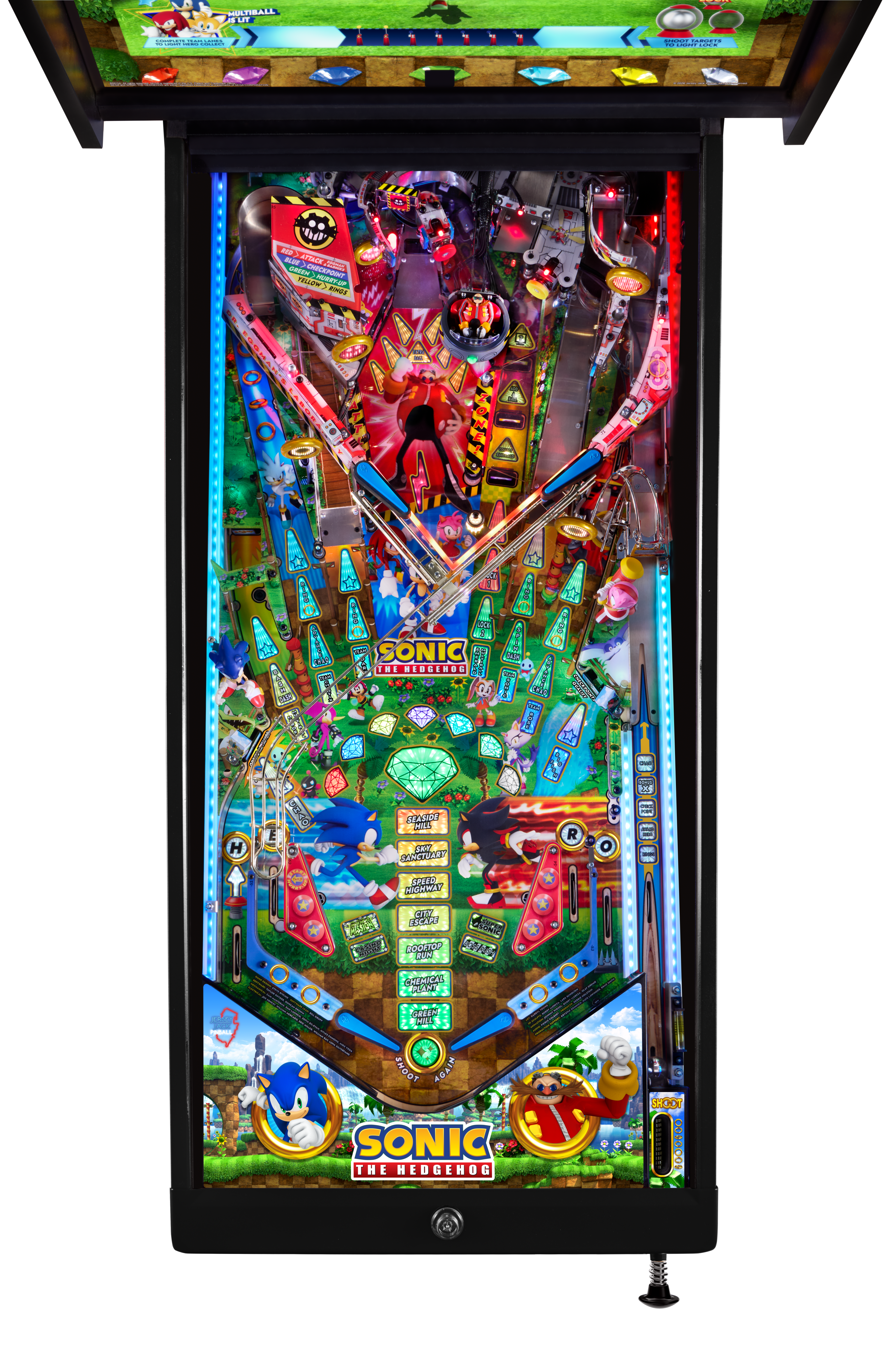 JJP SONIC ARCADE EDITION PINBALL MACHINE