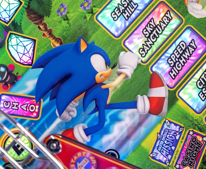 JJP SONIC SPECIAL EDITION PINBALL MACHINE