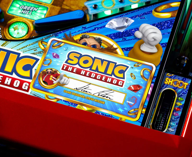 JJP SONIC COLLECTOR'S EDITION PINBALL MACHINE